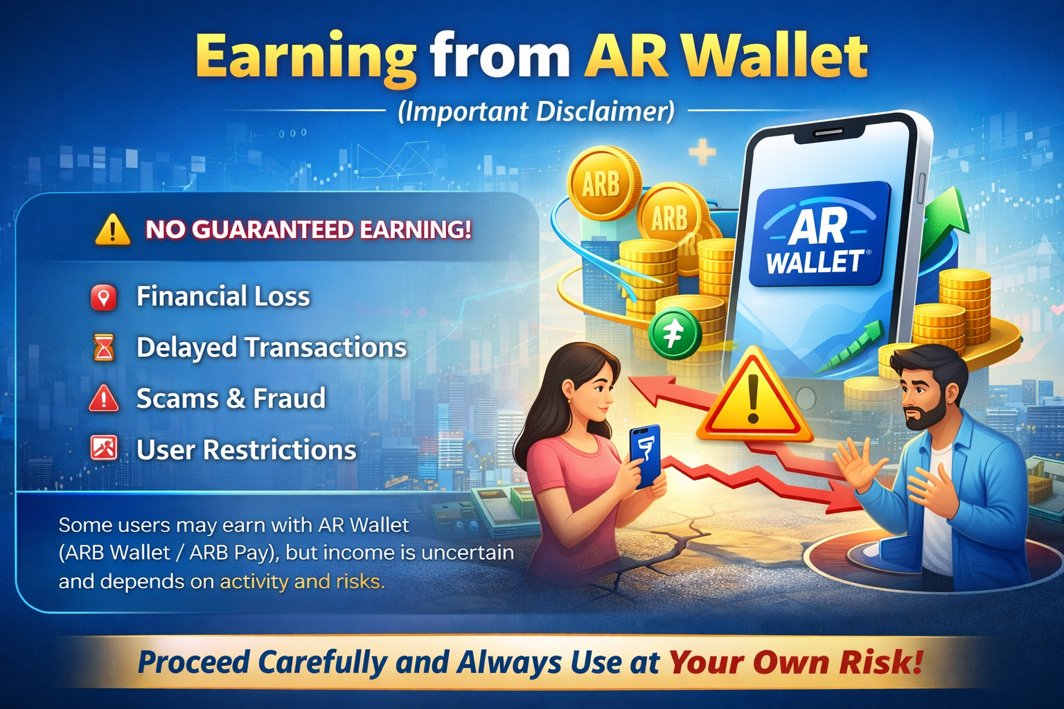 AR Wallet earnings information and disclaimer