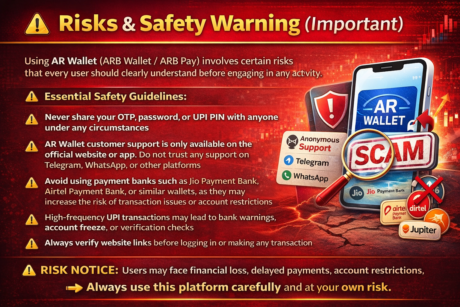 AR Wallet risks and safety tips